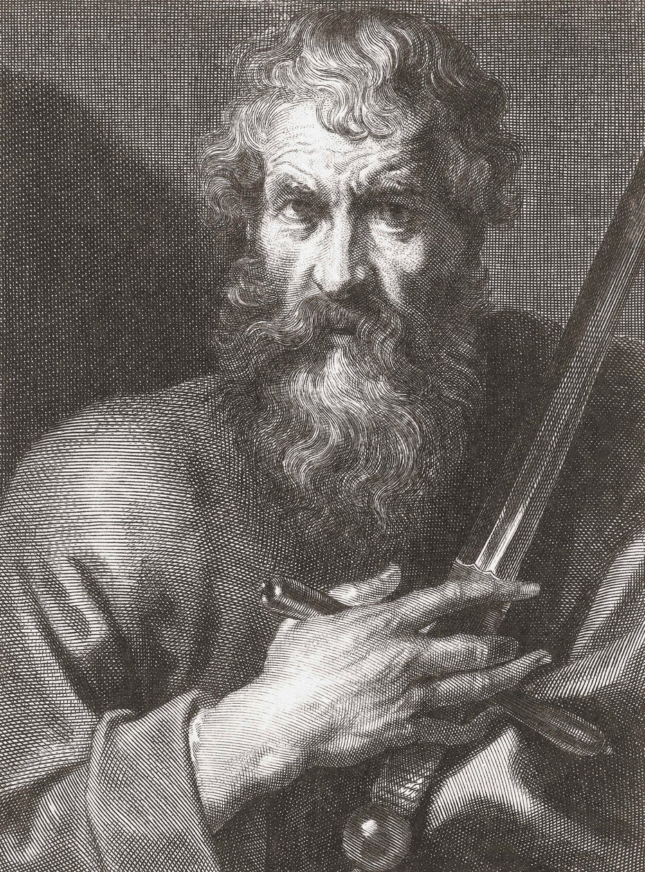 Apostoli Paavali. Muotokuva. tekijältä Cornelius van Caukercken