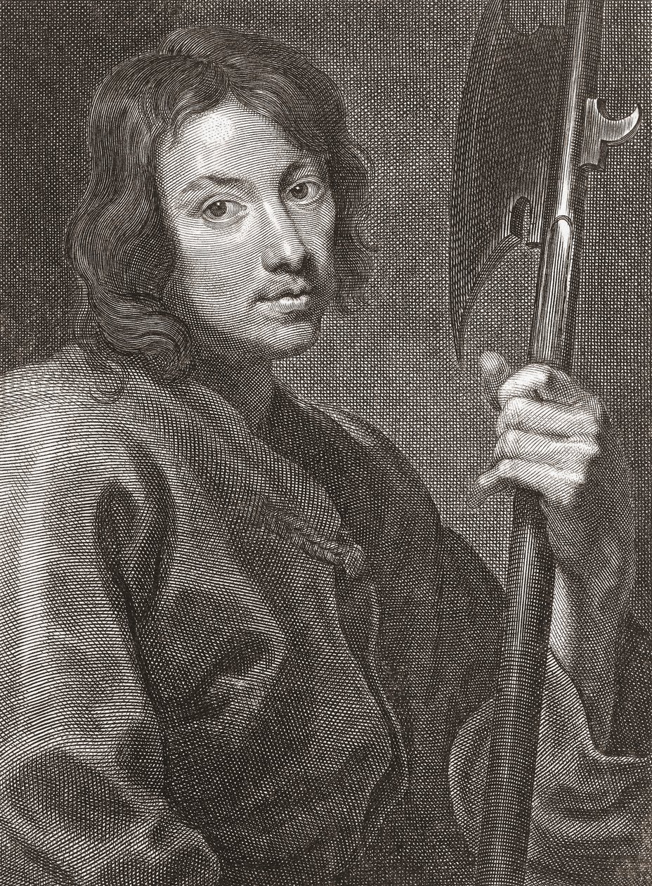 Pyhä Matteus tai apostoli Matteus. Muotokuva. tekijältä Cornelius van Caukercken