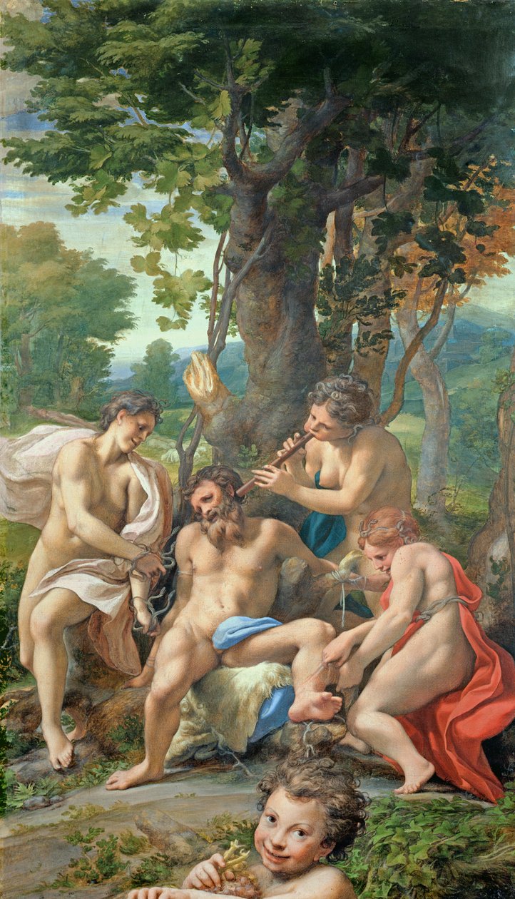 Paheiden allegoria, 1529-30 (tempera kankaalle) tekijältä Antonio da Correggio