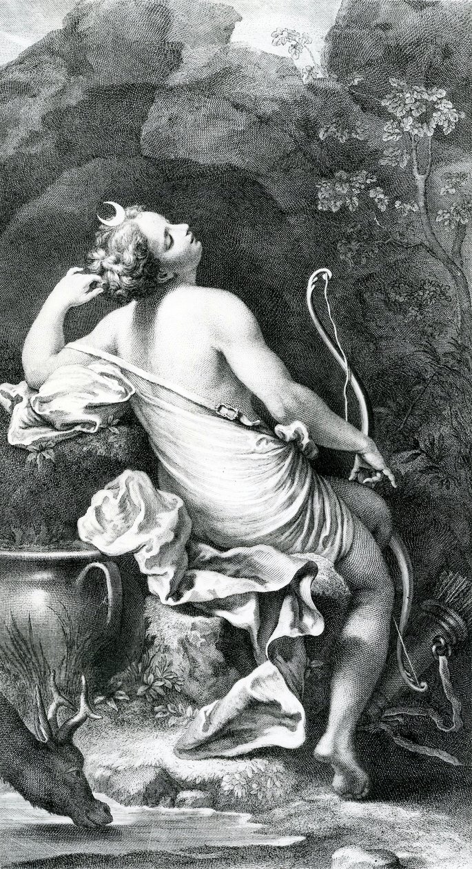 Diane Endormie, 1700-luku tekijältä Antonio da Correggio