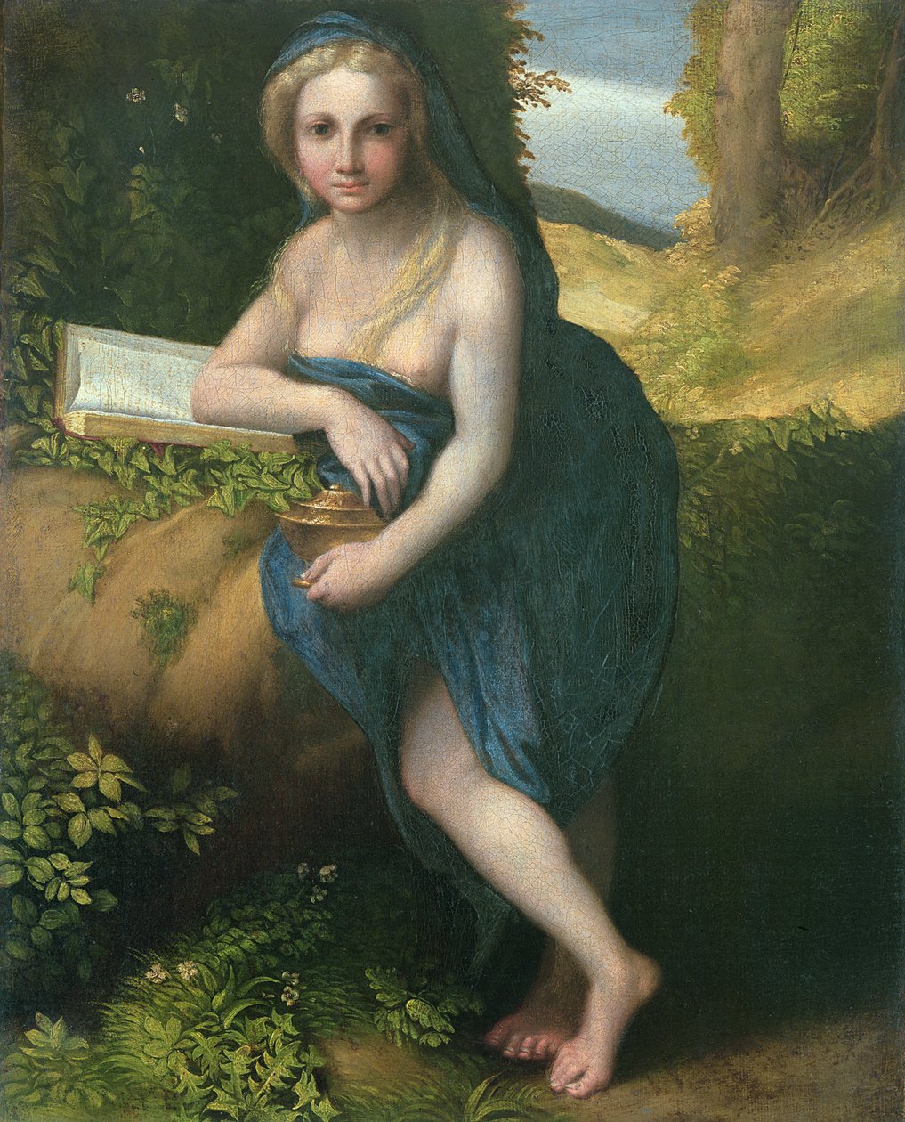 Magdalena, n. 1518-1919 tekijältä Antonio da Correggio
