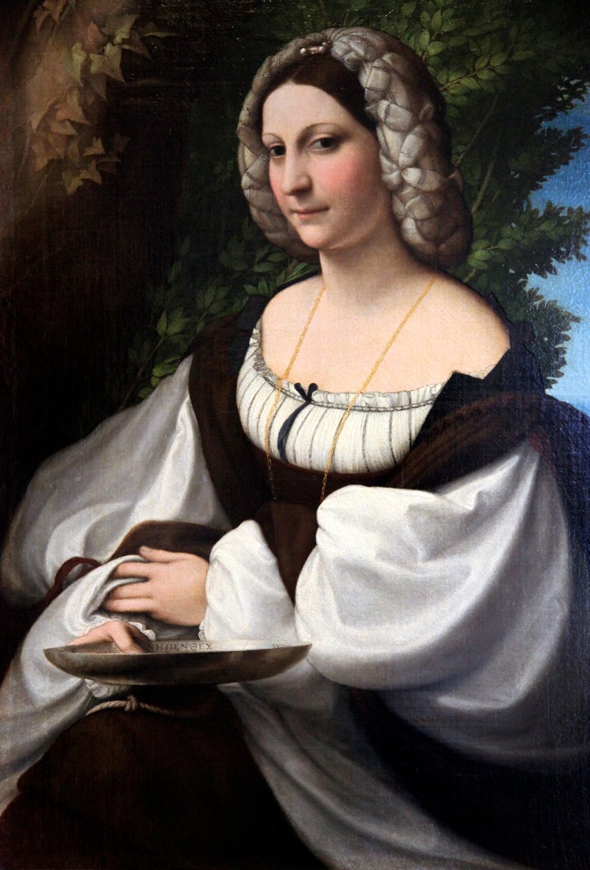 "Naisen muotokuva", c1518 tekijältä Correggio