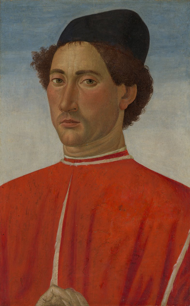 Miehen muotokuva, n. 1481-82. tekijältä Cosimo Rosselli