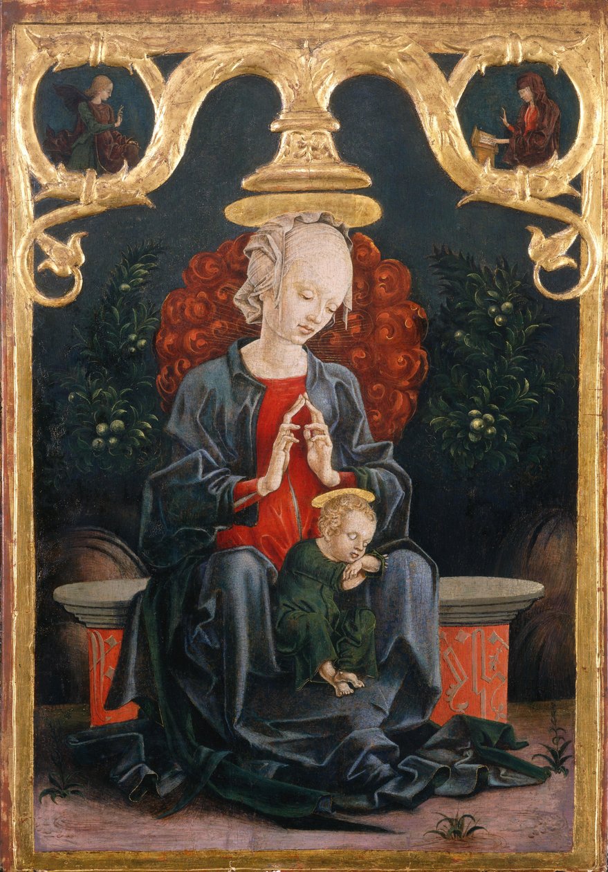 Madonna im Garten tekijältä Cosimo Tura