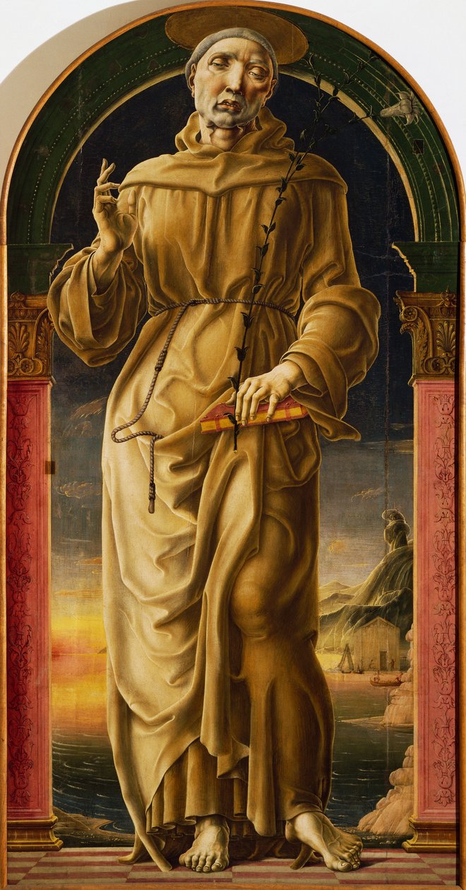 St Anthony, Cosme Tura (n. 1430-1495), maalaus. tekijältä Cosimo Tura
