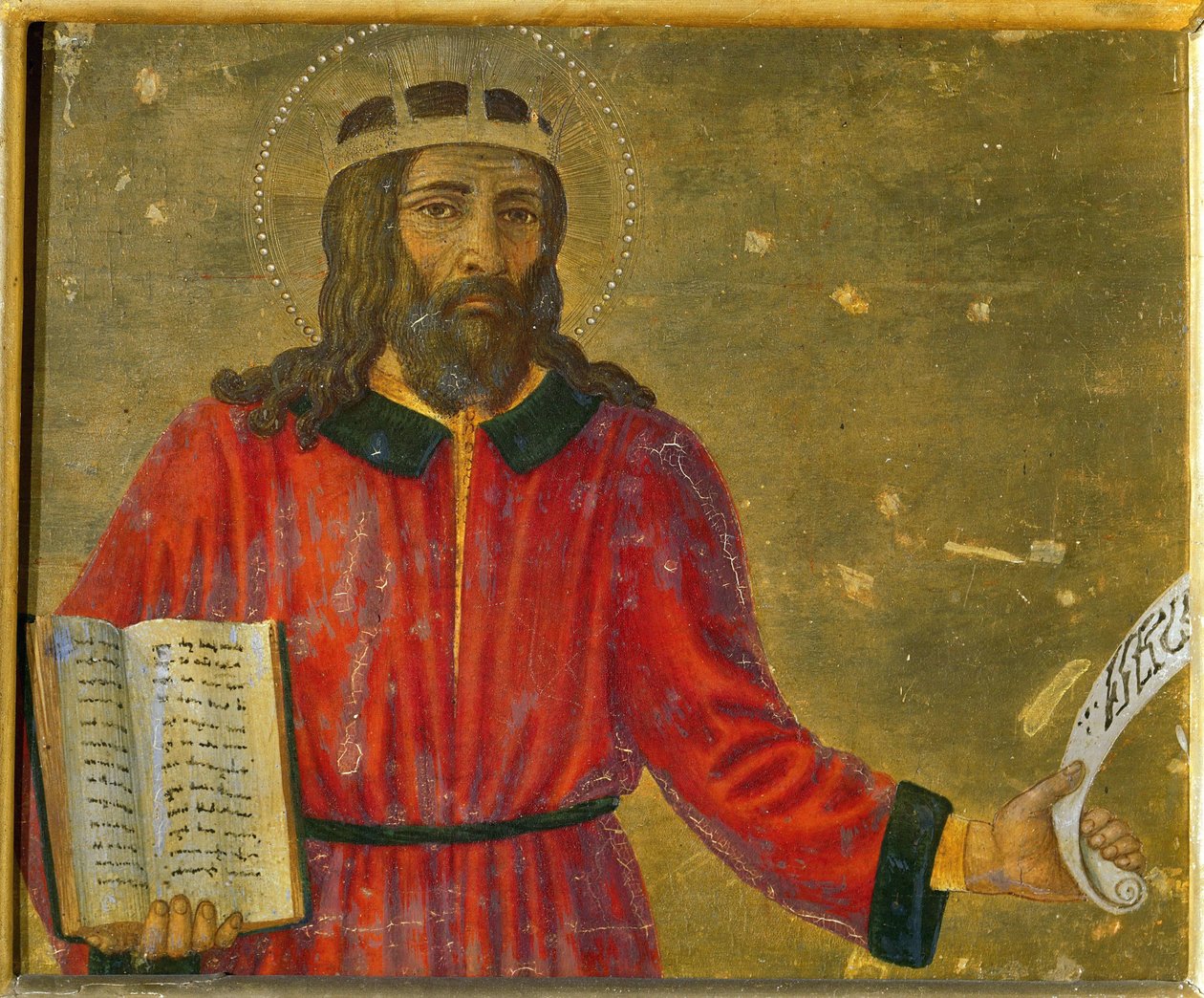 Kuningas David Predella Alttaritaulu. tekijältä Cosimo di Lorenzo Rosselli