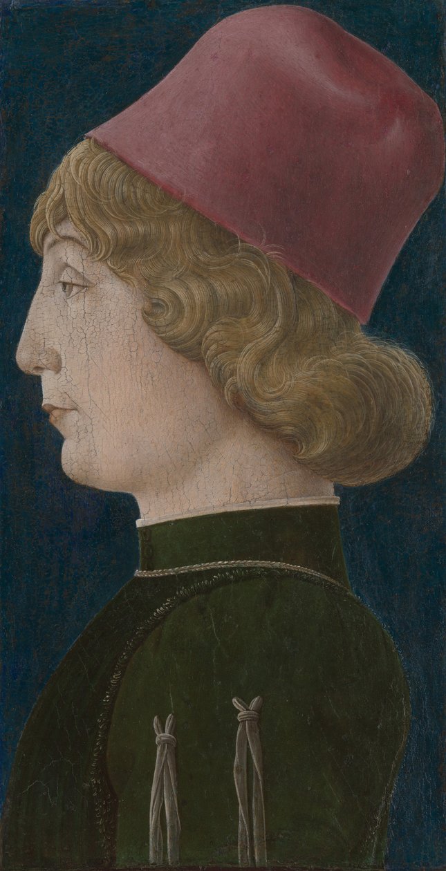 Nuoren miehen muotokuva, 1470-luku. tekijältä Cosmè Tura