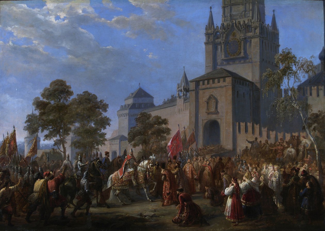 Kuzma Mininin ja kreivi Dmitri Pozharskyn kansallinen kapina, 1856 tekijältä Cosroe Dusi