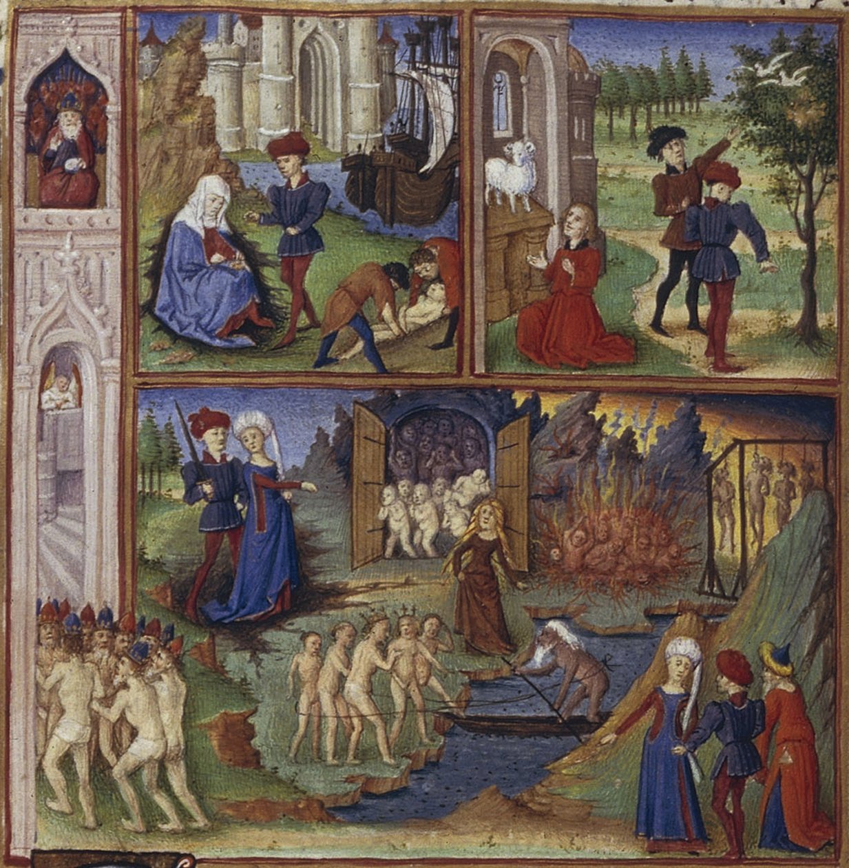 Kuvitus Vergiliusin eeposelle Aeneis, 1450-1499 tekijältä Coëtivy Master