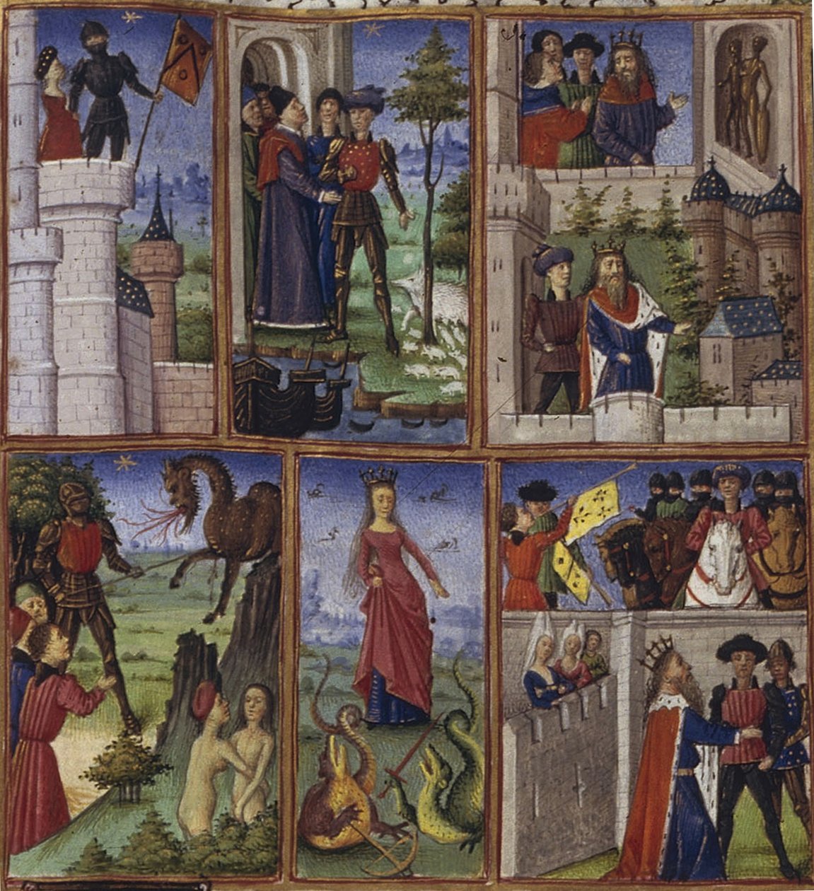 Kuvitus Vergiliusin eeposelle Aeneis, 1450-1499 tekijältä Coëtivy Master
