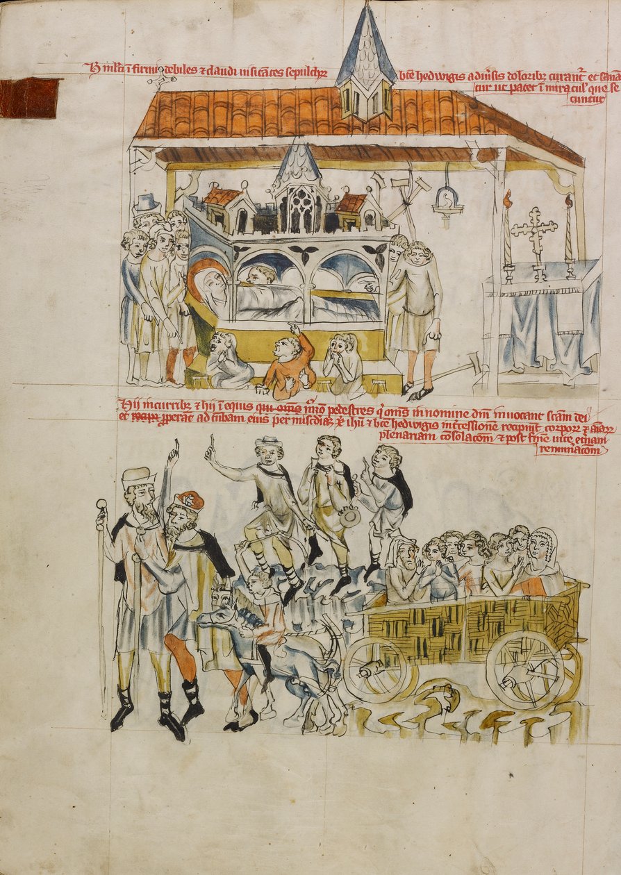 Siunatun Hedwigin elämä tekijältä Court workshop of Duke Ludwig I of Liegnitz and Brieg