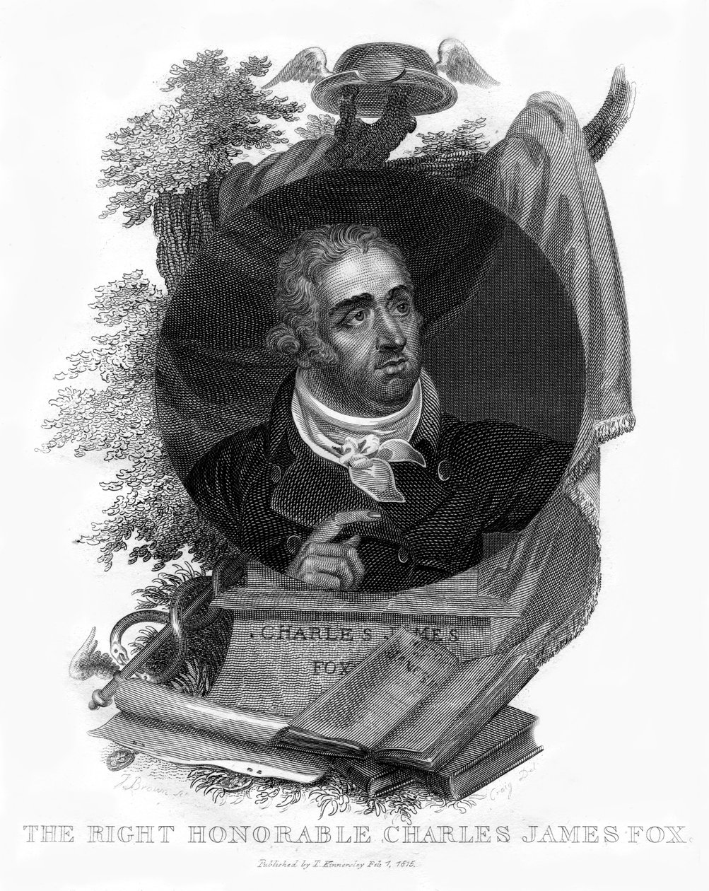 Charles James Fox, brittiläinen Whig-poliitikko, 1815. tekijältä Craig
