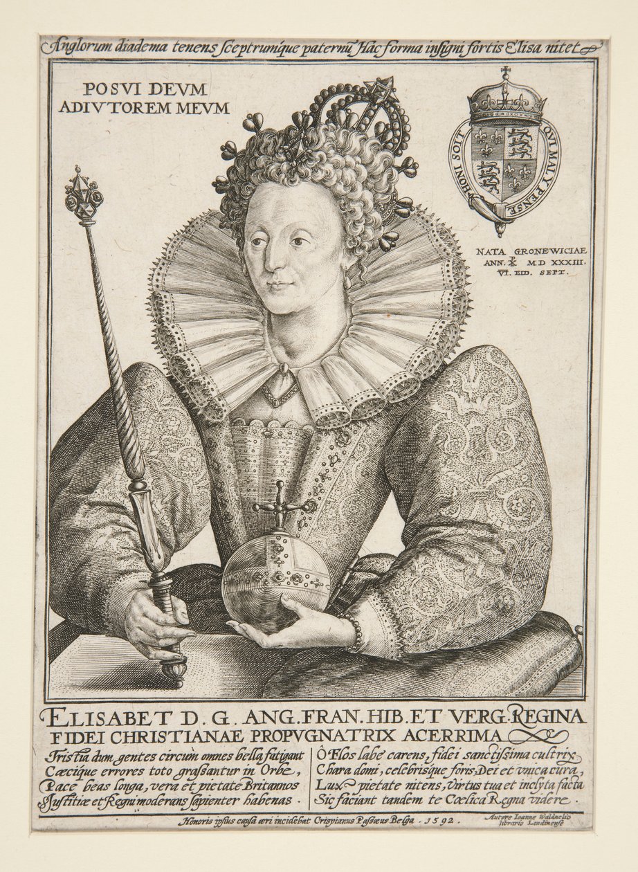 Elizabeth, Englannin kuningatar tekijältä Crispijn de Passe the Elder