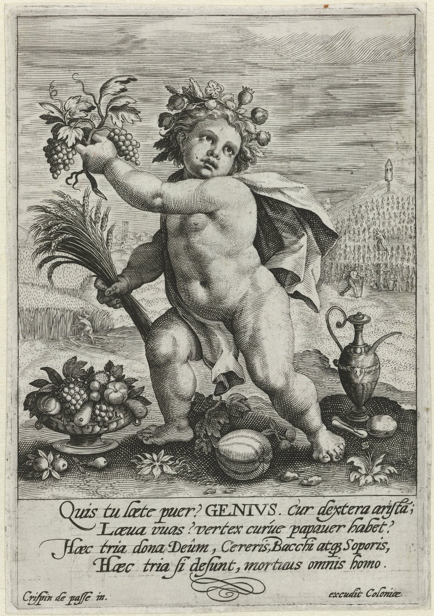 Genius De essentie van het menselijk bestaan (series title) tekijältä Crispijn van de Passe (I)