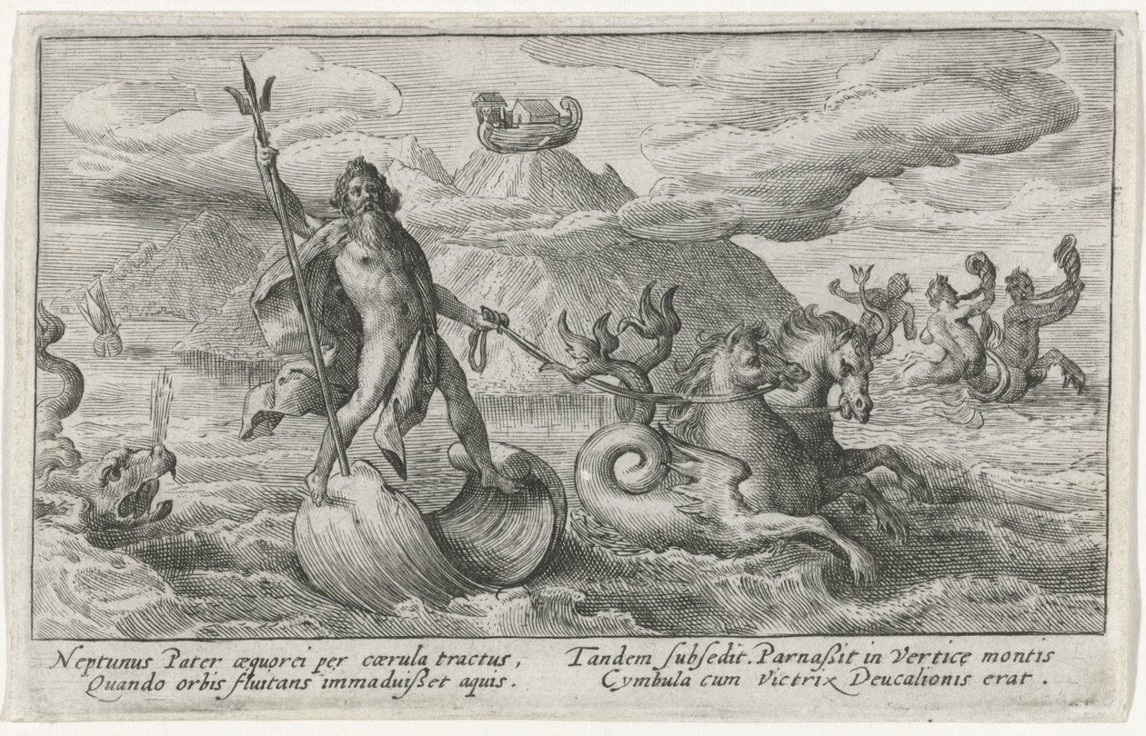 Neptunus rauhoittaa aallot Ovid