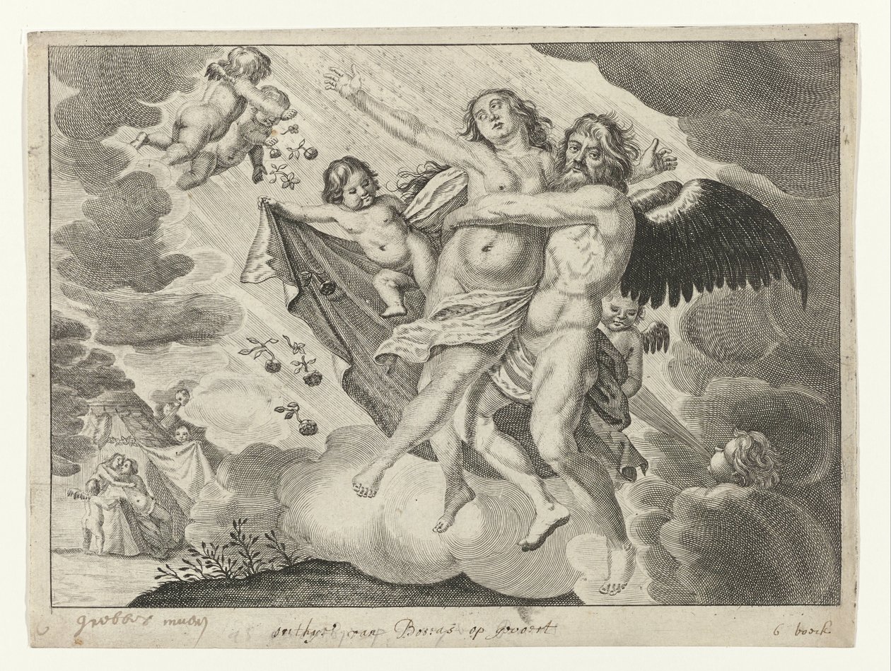 Boreas sieppaa Oreithyian tekijältä Crispijn van de Passe (II) (possibly)