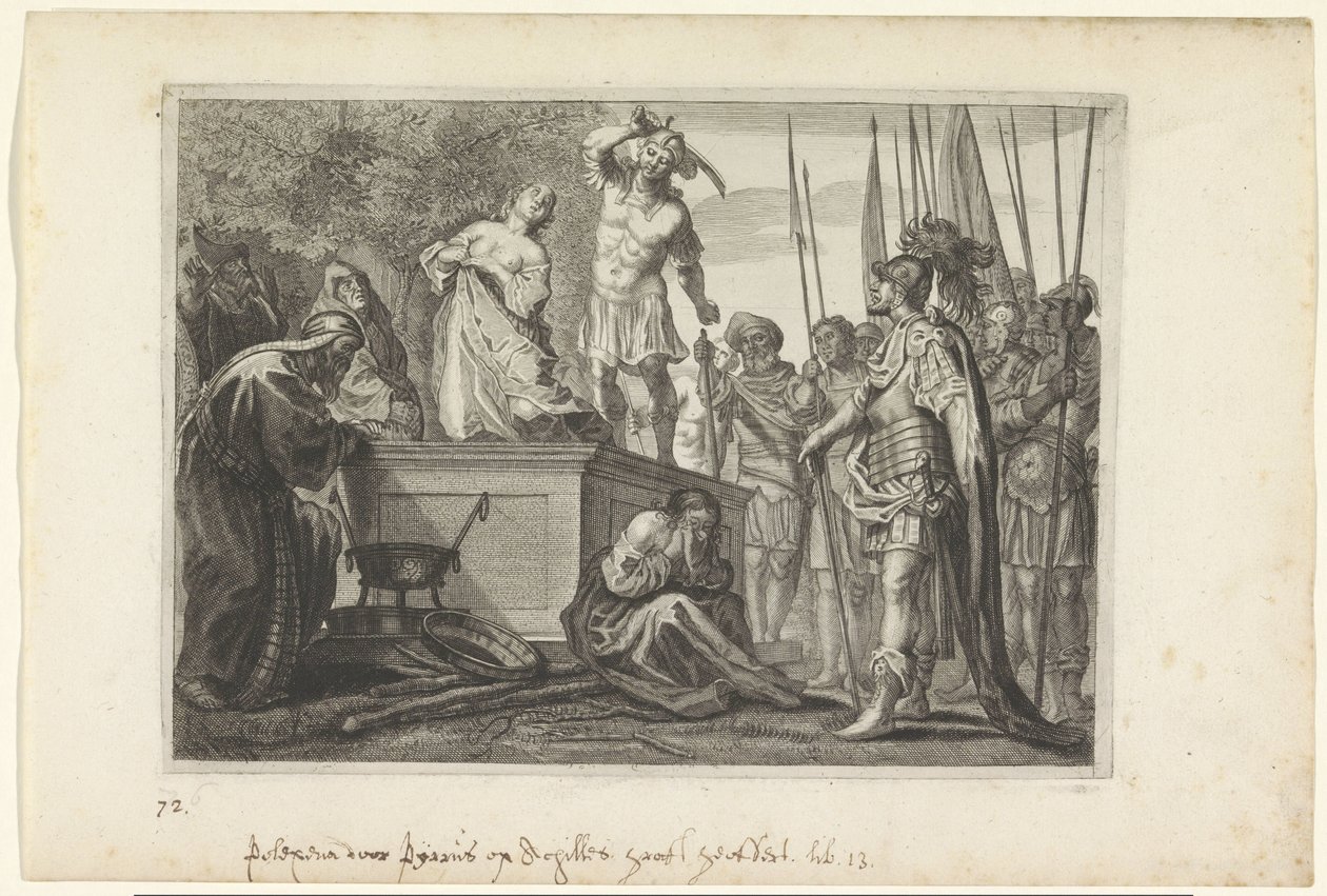 Tarjous van Polyxena Metamorfosen van Ovidius (sarjan nimi) tekijältä Crispijn van de Passe (II)