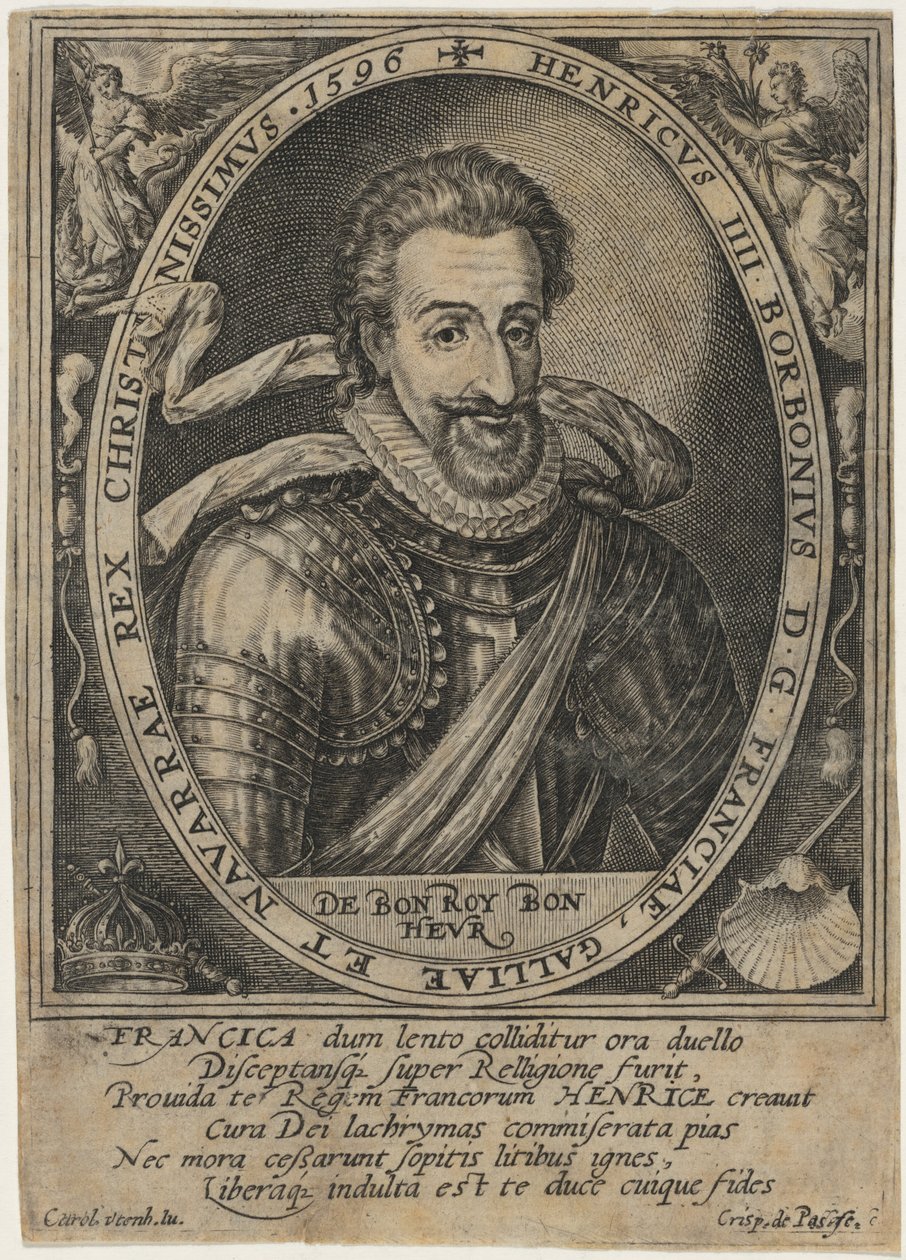 Ranskan kuningas Henrik IV tekijältä Crispijn van de Passe I