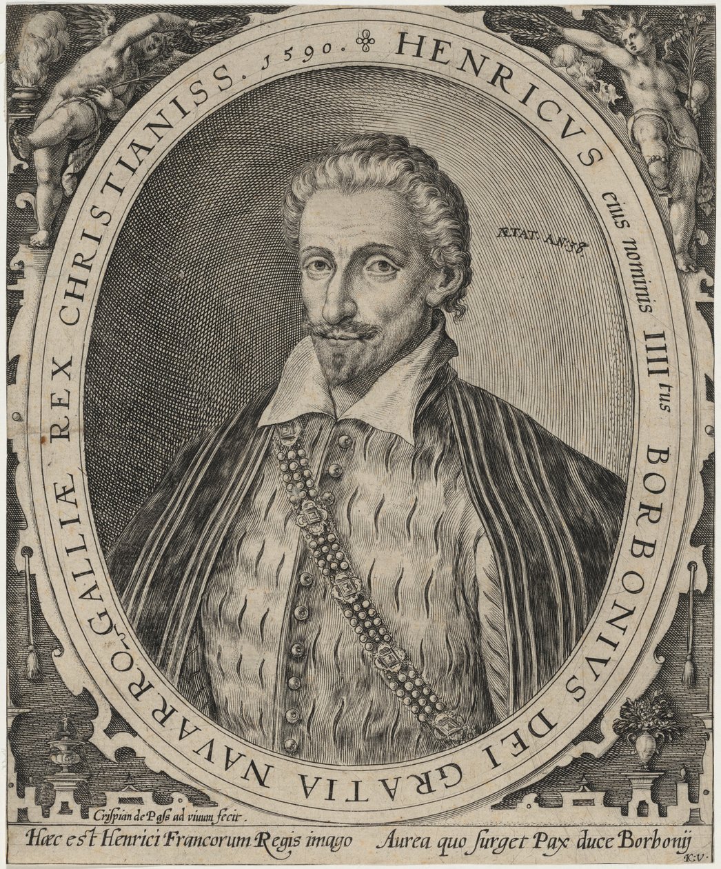 Henrik IV, Ranskan kuningas tekijältä Crispijn van de Passe I