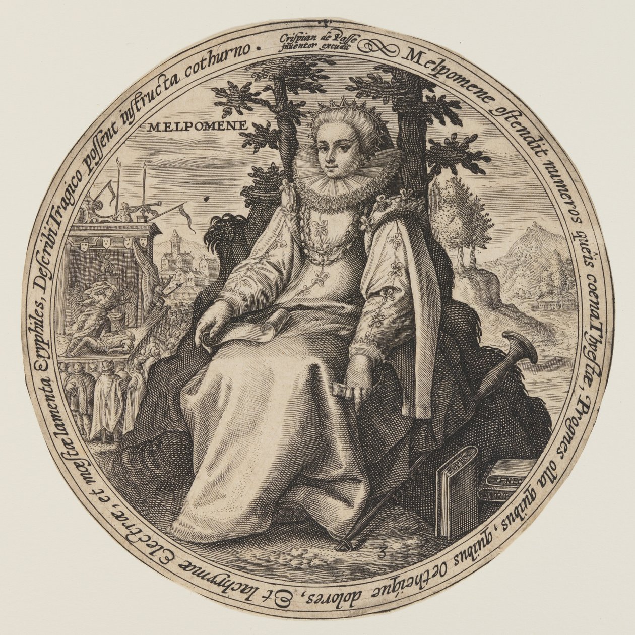 Melpomene, elokuvasta The Muses tekijältä Crispijn van de Passe I