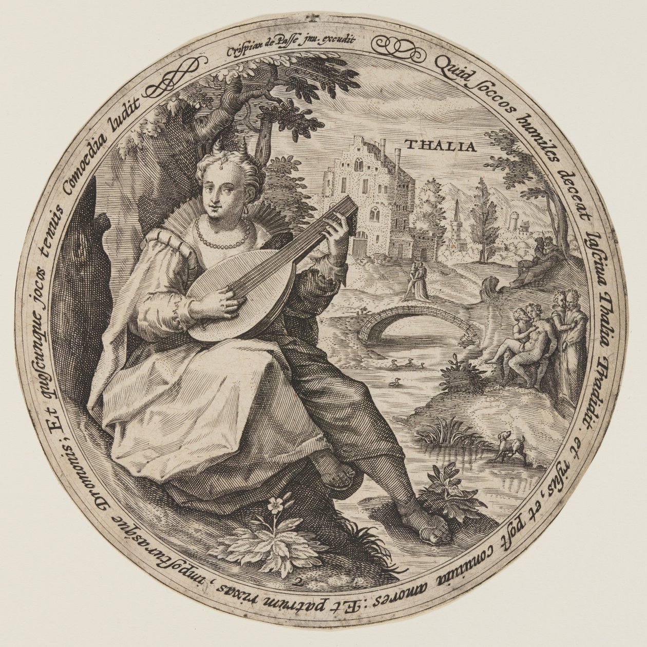 Terpsichore, elokuvasta The Muses tekijältä Crispijn van de Passe I