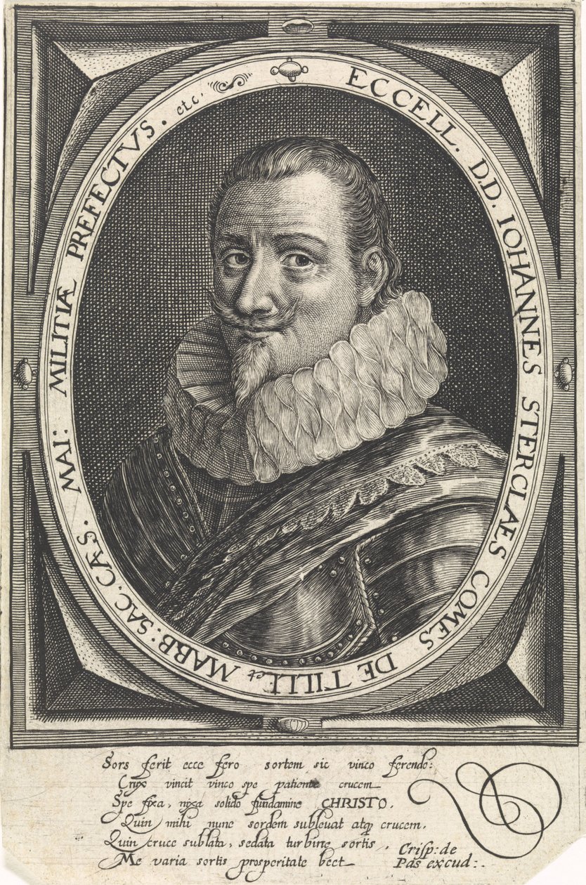 Tillyn kreivin Johann Tserclaesin muotokuva tekijältä Crispijn van de Passe the Elder