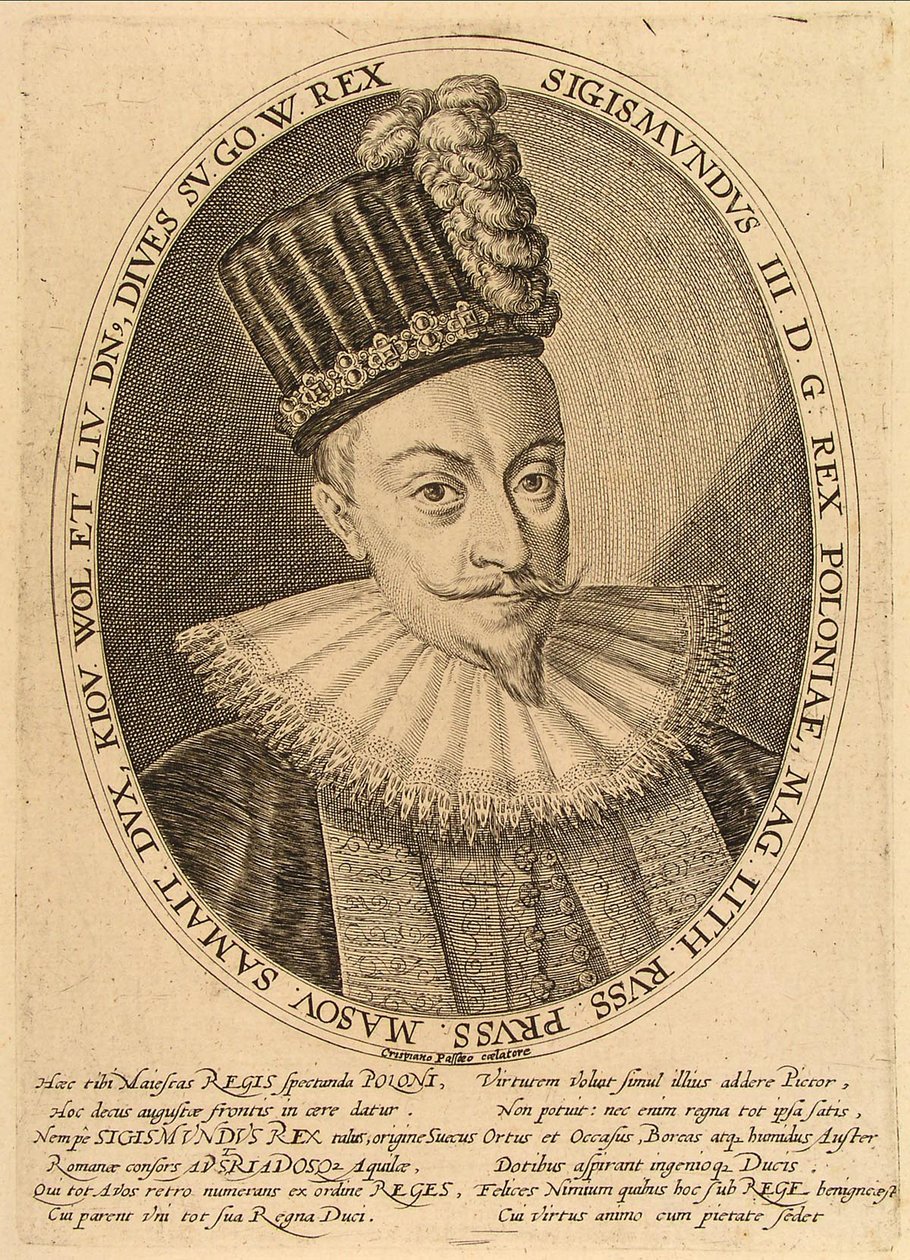Sigismund III Vaasa, Puolan kuningas, n. 1600 tekijältä Crispijn van de Passe the Elder