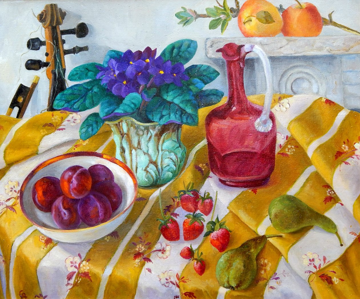 Afrikkalainen violetti, 2012, (50x60) tekijältä Cristiana Angelini