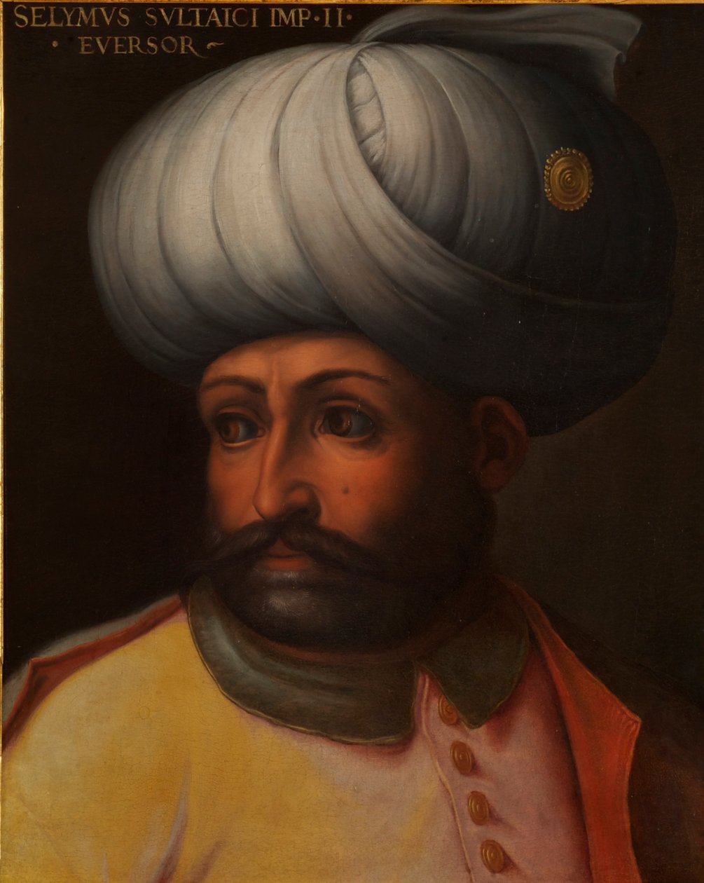 Sulttaani Selim II:n muotokuva "Tuhoaja" tekijältä Cristofano dell Altissimo