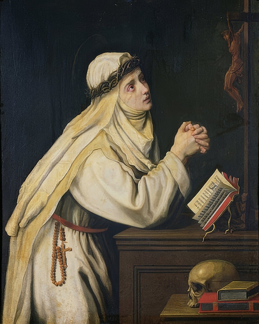 Pyhä Katariina Sienalainen (1347-80). Noin 1620 tekijältä Cristofano Allori