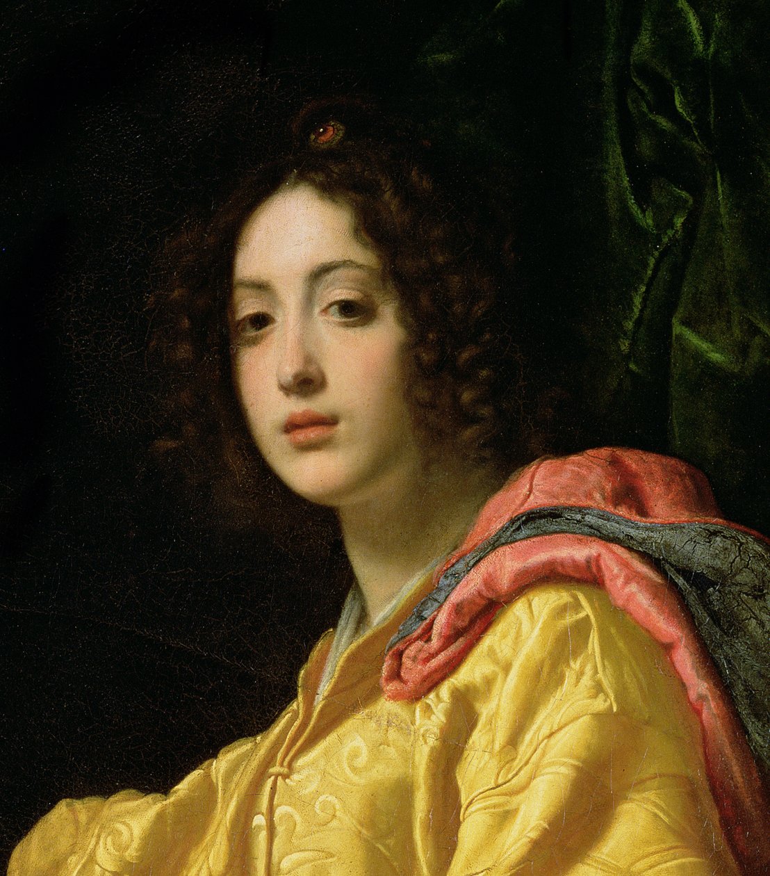 Judith ja Holofernes, 1599 öljy kankaalle yksityiskohta kuvasta 79578. tekijältä Cristofano Allori