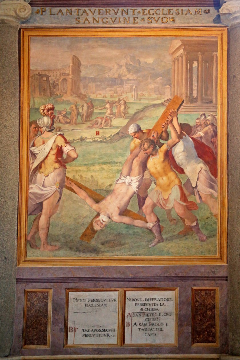 Pyhän Pietarin marttyyrikuolema tekijältä Cristoforo and Tempesta, Antonio Roncalli