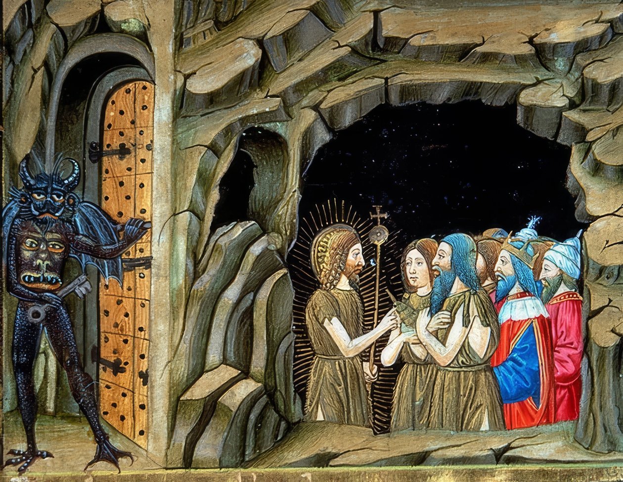 Johannes Kastaja Limbossa (n. 145r). 1476 tekijältä Cristoforo De Predis