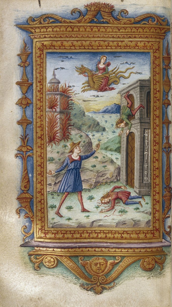 Medean poikien kuolema Kuvitus Ovidiuksen Heroideille, 1485-1499 tekijältä Cristoforo Majorana