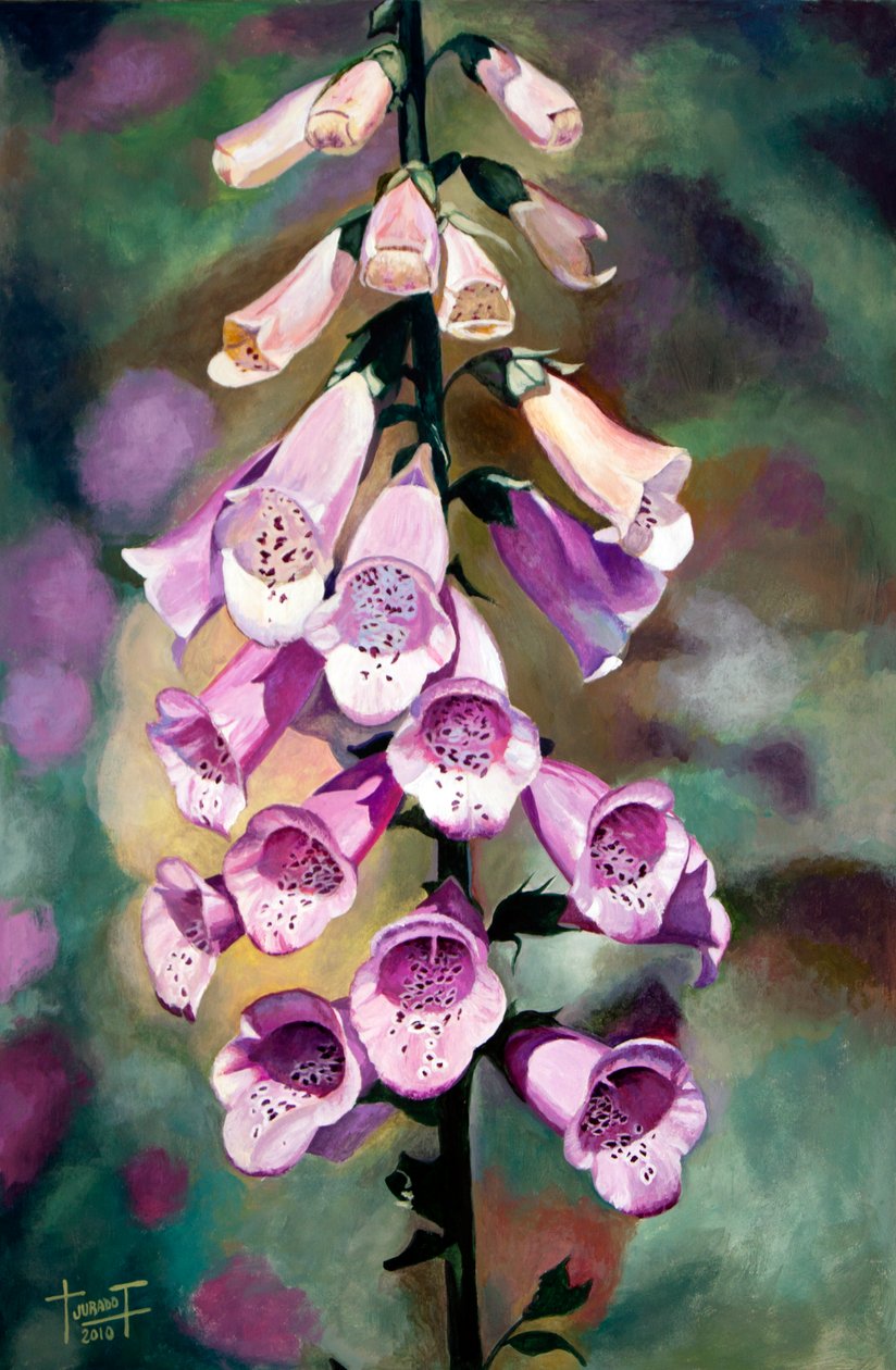 Purple Fingers, 2010 (akryyli paperille) tekijältä Cruz Jurado Traverso