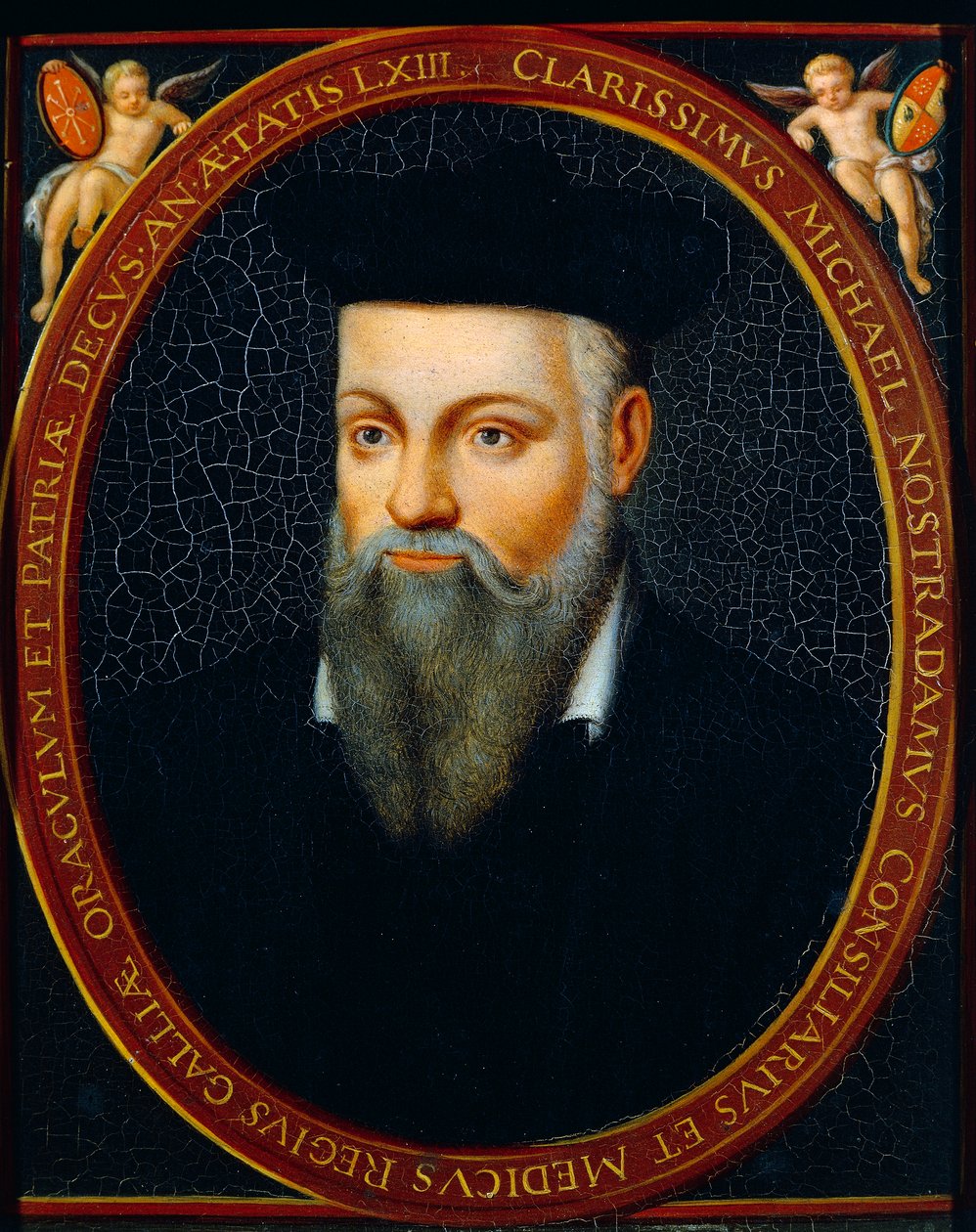 Michel de Notre Damen muotokuva nimeltä Nostradamus (Saint-Remy-de-Provence tekijältä César de Nostredame
