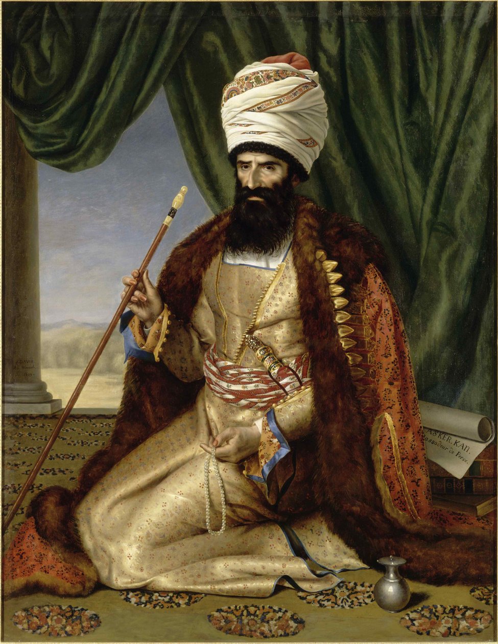 Persian suurlähettilään Asker Khanin muotokuva Pariisissa 1808, 1809. tekijältä Césarine Henriette Davin Mirvault
