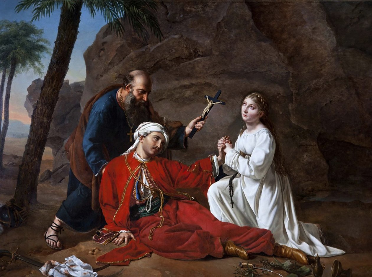 Malek-Adhelin kuolema, 1814. tekijältä Césarine Henriette Davin Mirvault