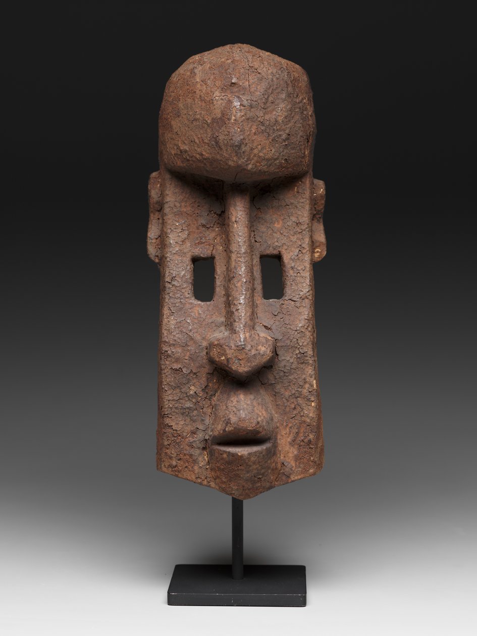 Metsästäjän naamio (dannana), 1900-luvun alkupuolelta puoliväliin (puuta ja kuoritusta) tekijältä Culture Dogon