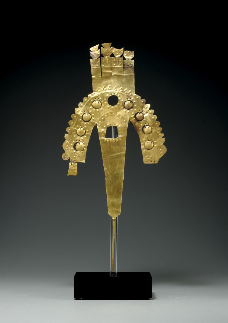Huari-kultakoriste, Etelärannikko, n. 700-1000 (kulta) tekijältä Culture Huari