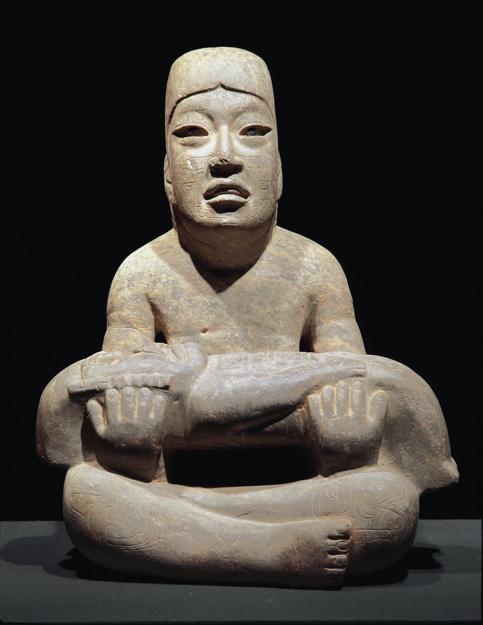 Lord of the Lines (lapsen uhri) (veistos) tekijältä Culture Olmec