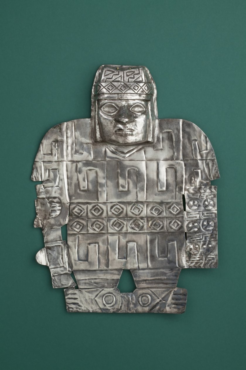 Warrior, 650-900 jKr (vasarattu, leikattu ja jaettu hopea) tekijältä Culture Wari