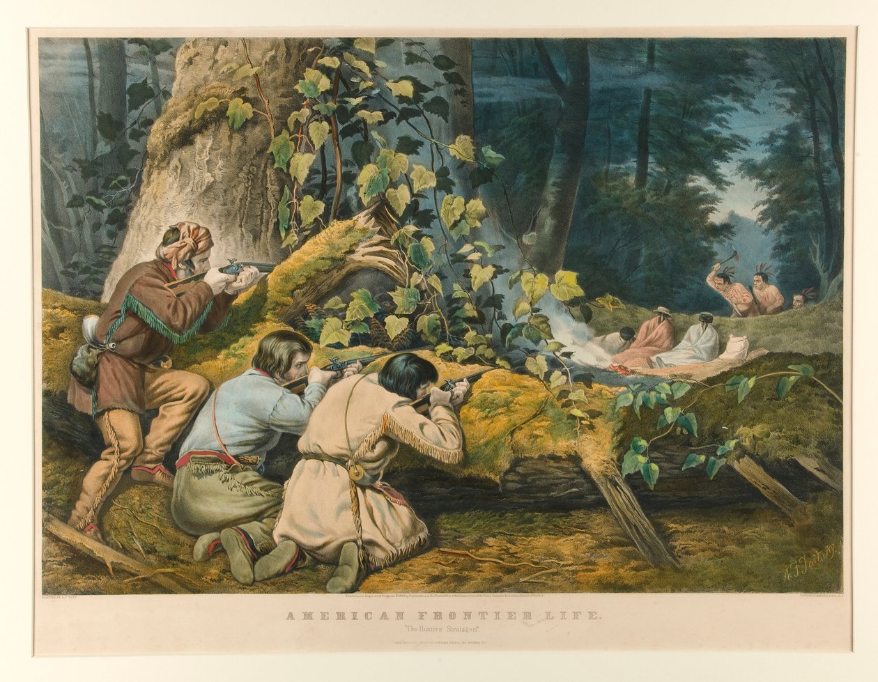 American Frontier Life finlandès tekijältä Currier and Ives