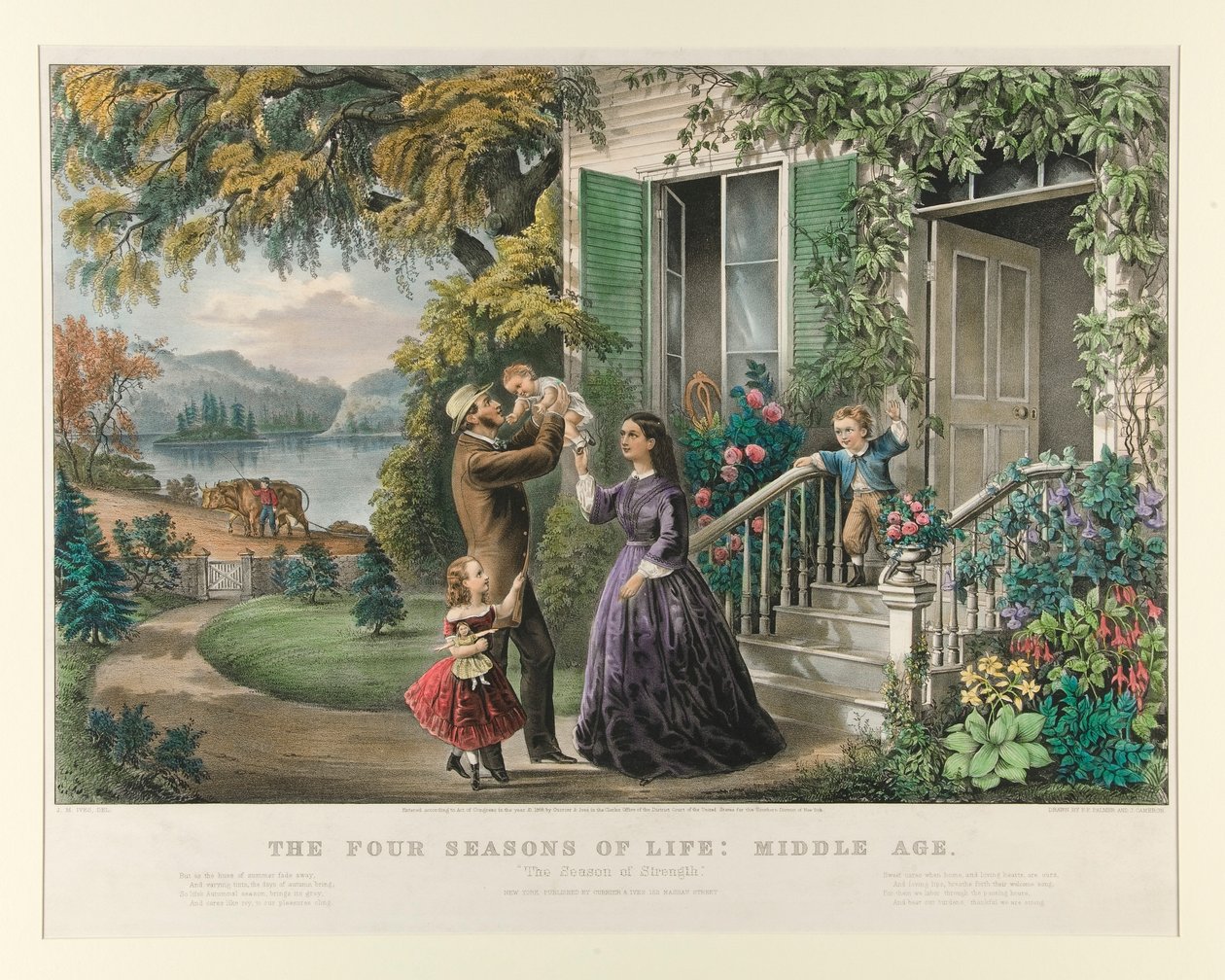 Elämän neljä vuodenaikaa: Keskiaika tekijältä Currier and Ives