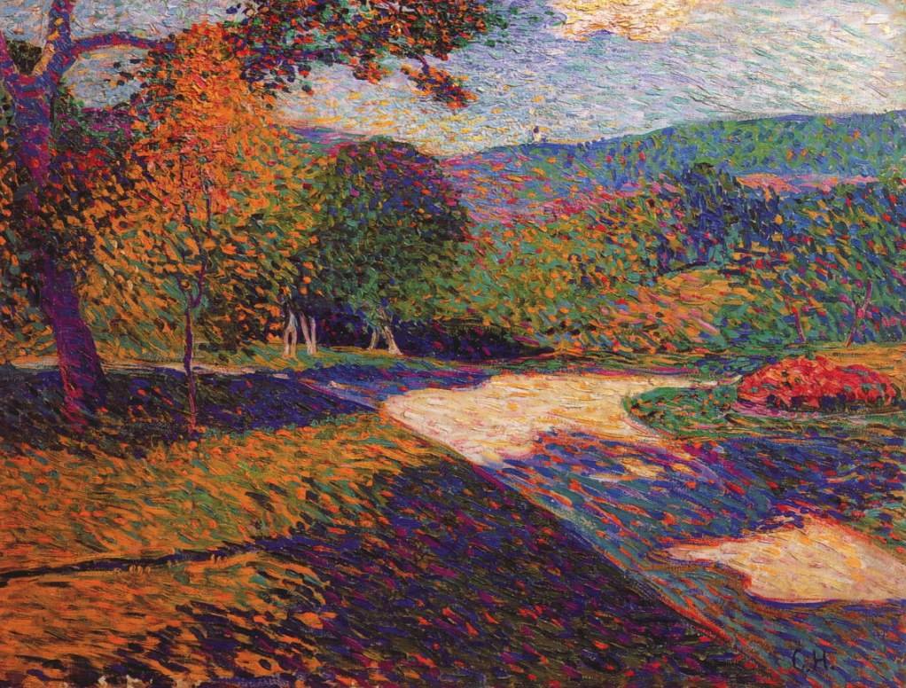 Sommerlicher Parkweg mit Blick auf das Wiesenttal tekijältä Curt Herrmann