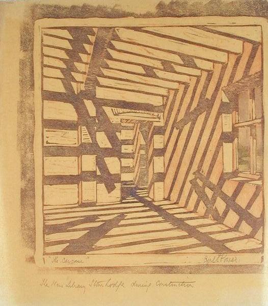 The Carcase, n. 1929 (linoleikkaus) tekijältä Cyril Edward Power