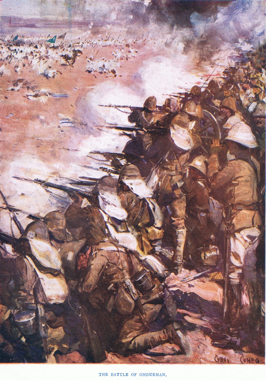 Omdurmanin taistelu 1898, 1915 tekijältä Cyrus Cuneo