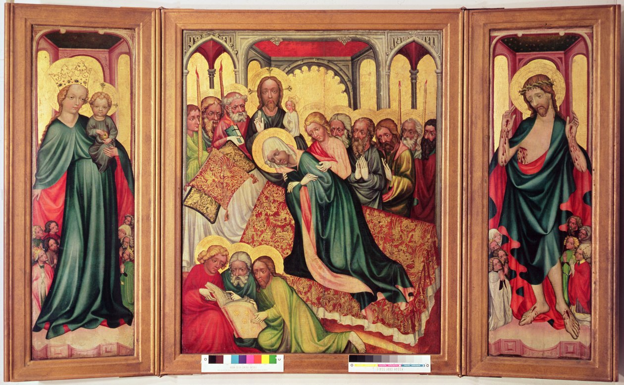Roudnice Triptyykki, n. 1400-10 (tempera paneelissa) (katso lisätietoja numerosta 404565) tekijältä Czech School