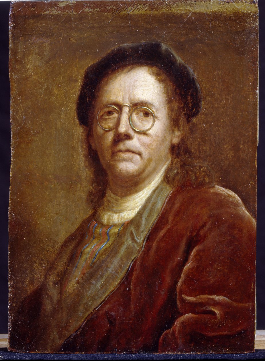 Omakuva. Jan (Jean) Kupecky (Kupetzki) (1667-1740) työ, öljy pahville. Tšekki Art tekijältä Czech School