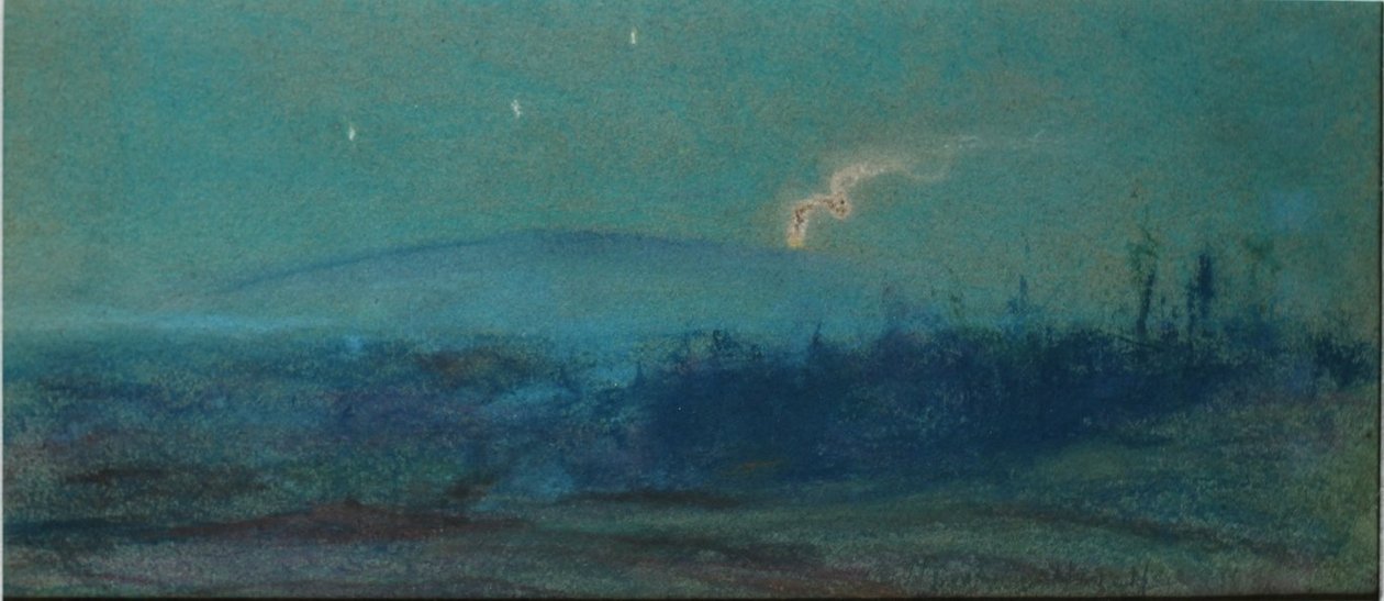 Kilauean purkaus yöllä tekijältä D. Howard Hitchcock